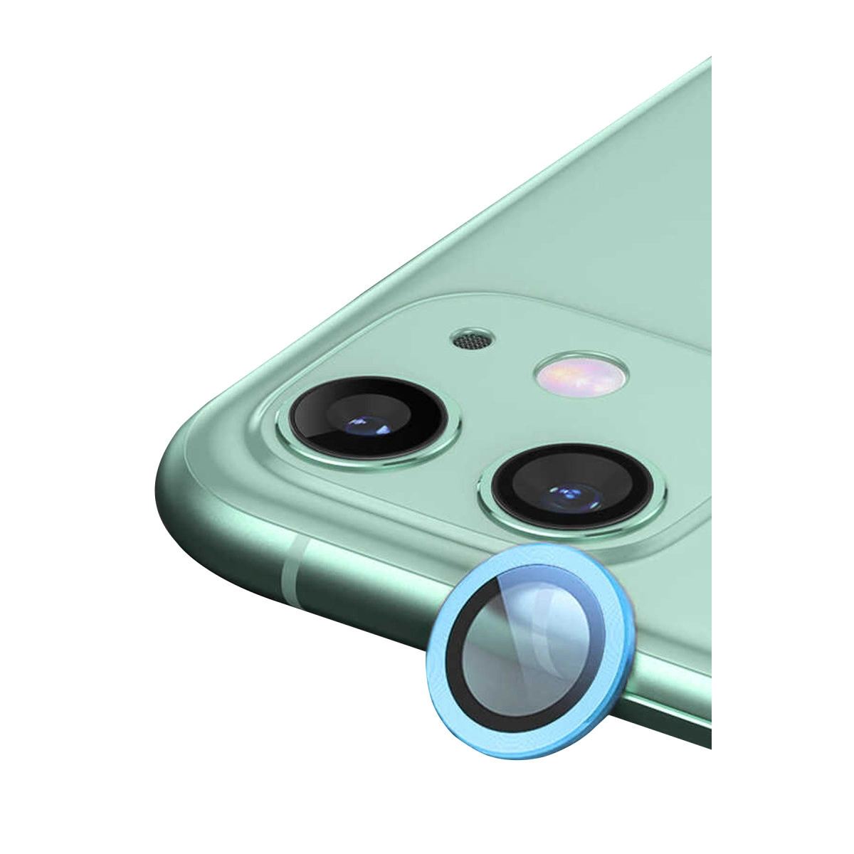Apple İphone 12 Raze Metal Kamera Lens - Mavi