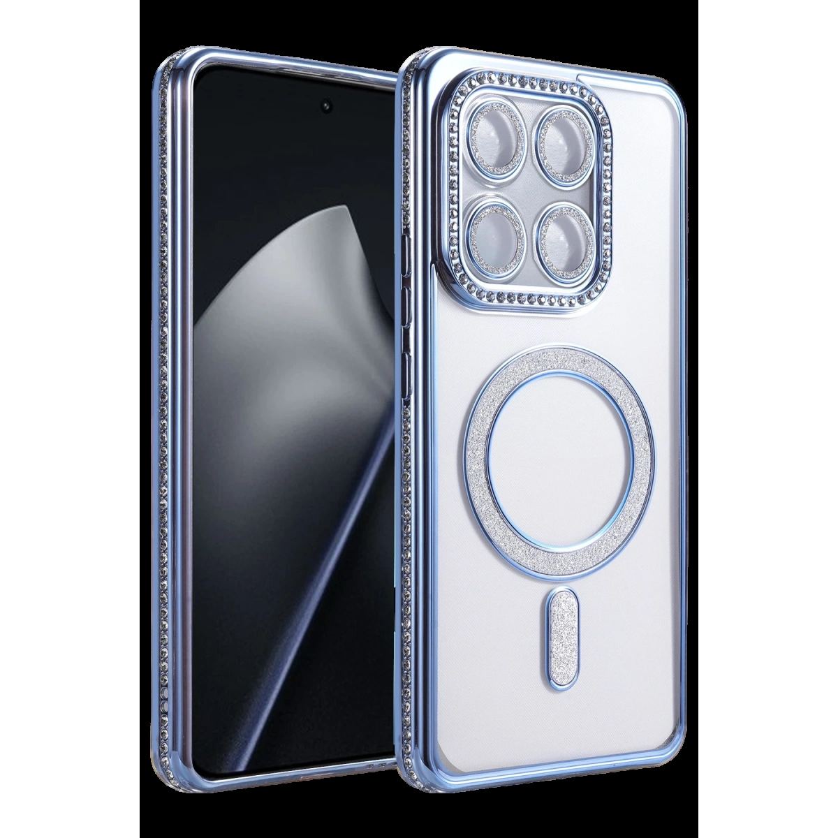 Newface Xiaomi Mi 17t Joke Simli Magneticsafe Kılıf - Mavi