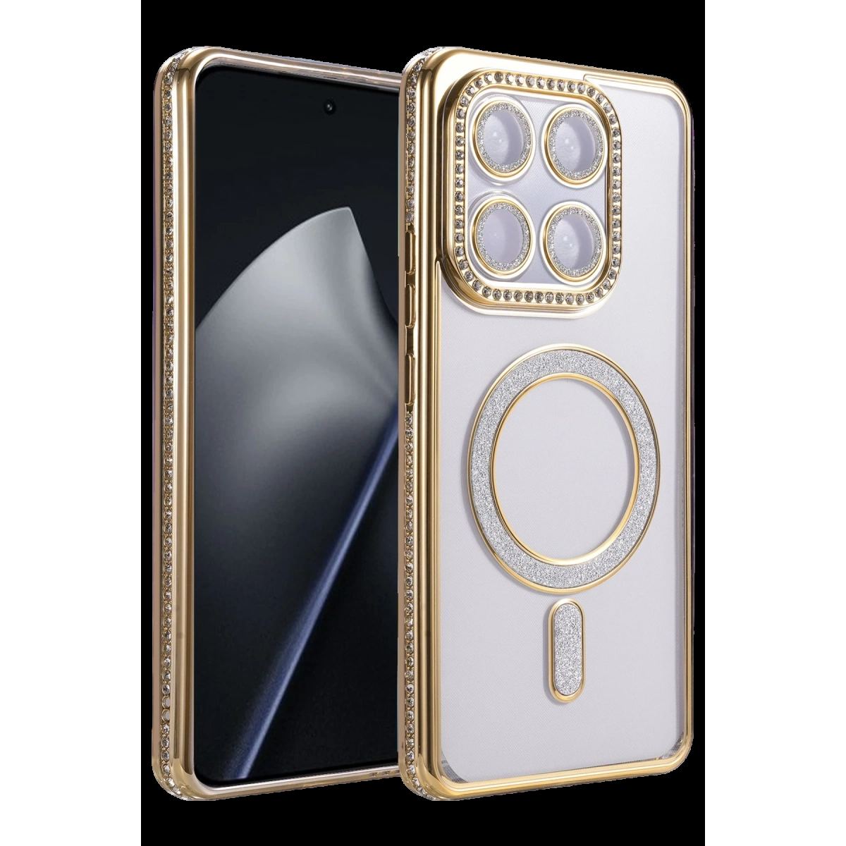 Newface Xiaomi Mi 17t Pro Joke Simli Magneticsafe Kılıf - Gold