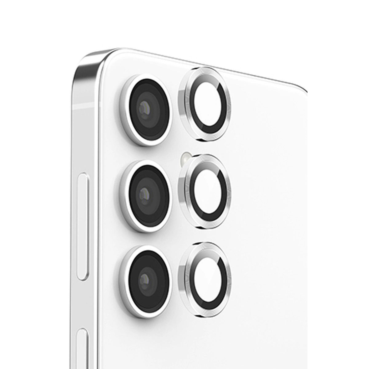 Samsung Galaxy S25 Plus Raze Metal Kamera Lens - Gümüş