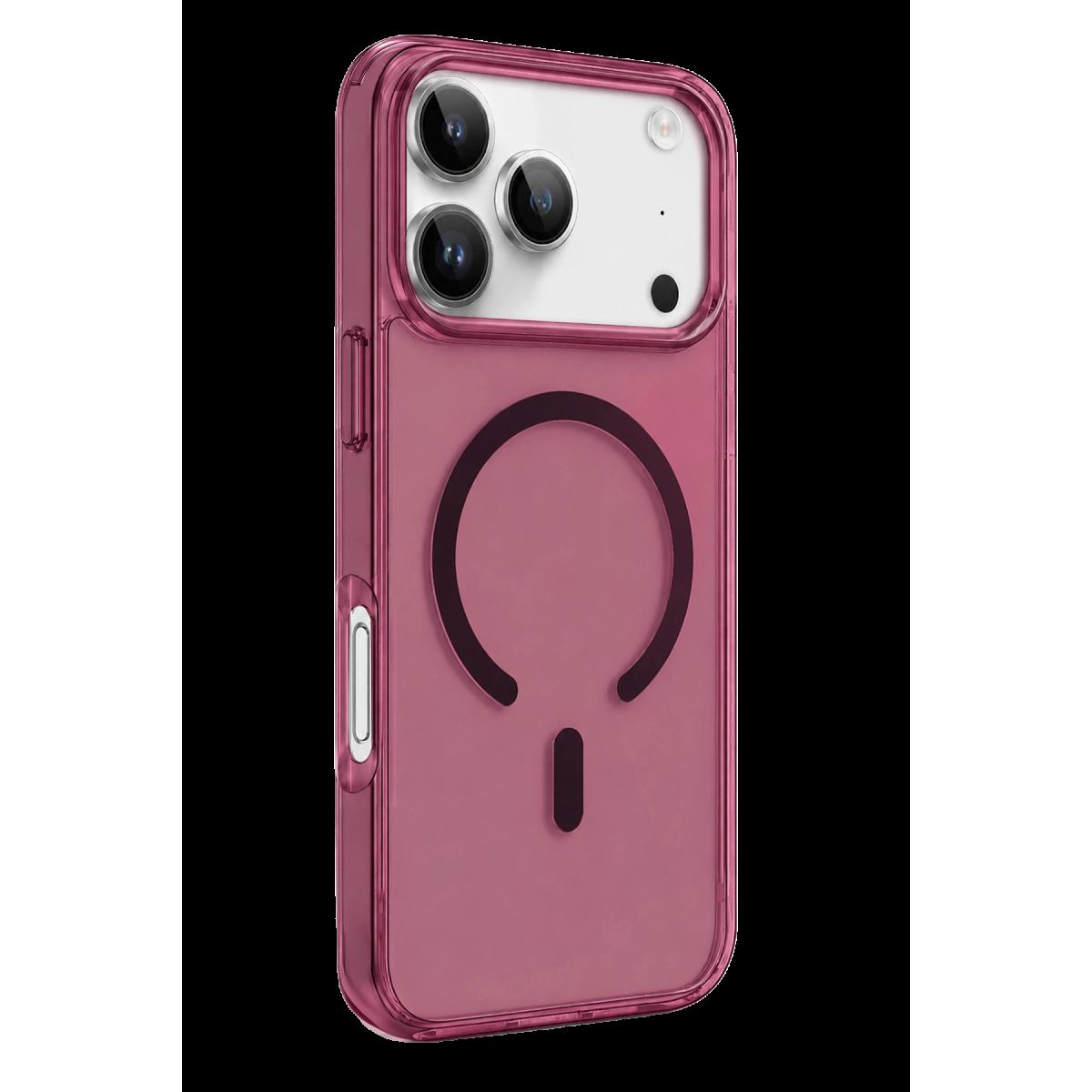 Newface Apple İphone 18 Pro Pc Real Magsafe Kapak - Bordo