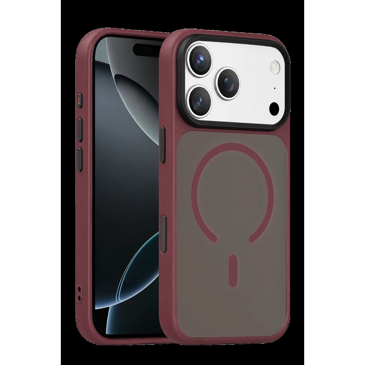 Joko Apple İphone 18 Pro Megane Magsafe Kapak - Bordo