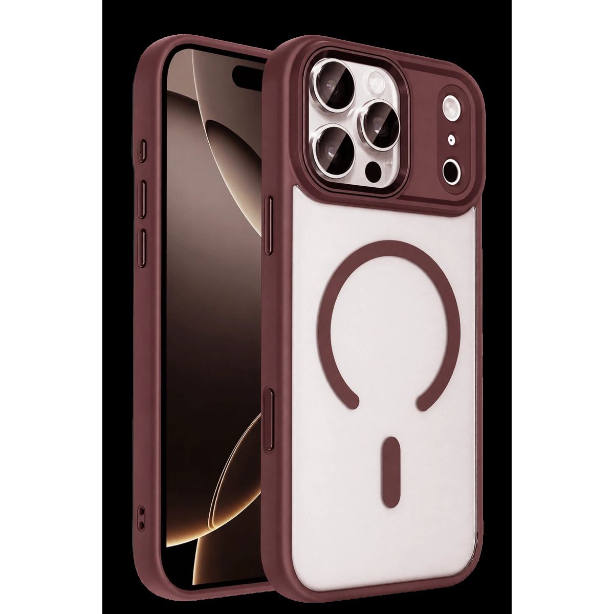 Joko Apple İphone 18 Pro Max Terea Magsafe Kapak - Bordo