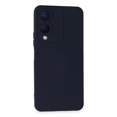 Vivo Y17s Kılıf Nano İçi Kadife Silikon - Lacivert