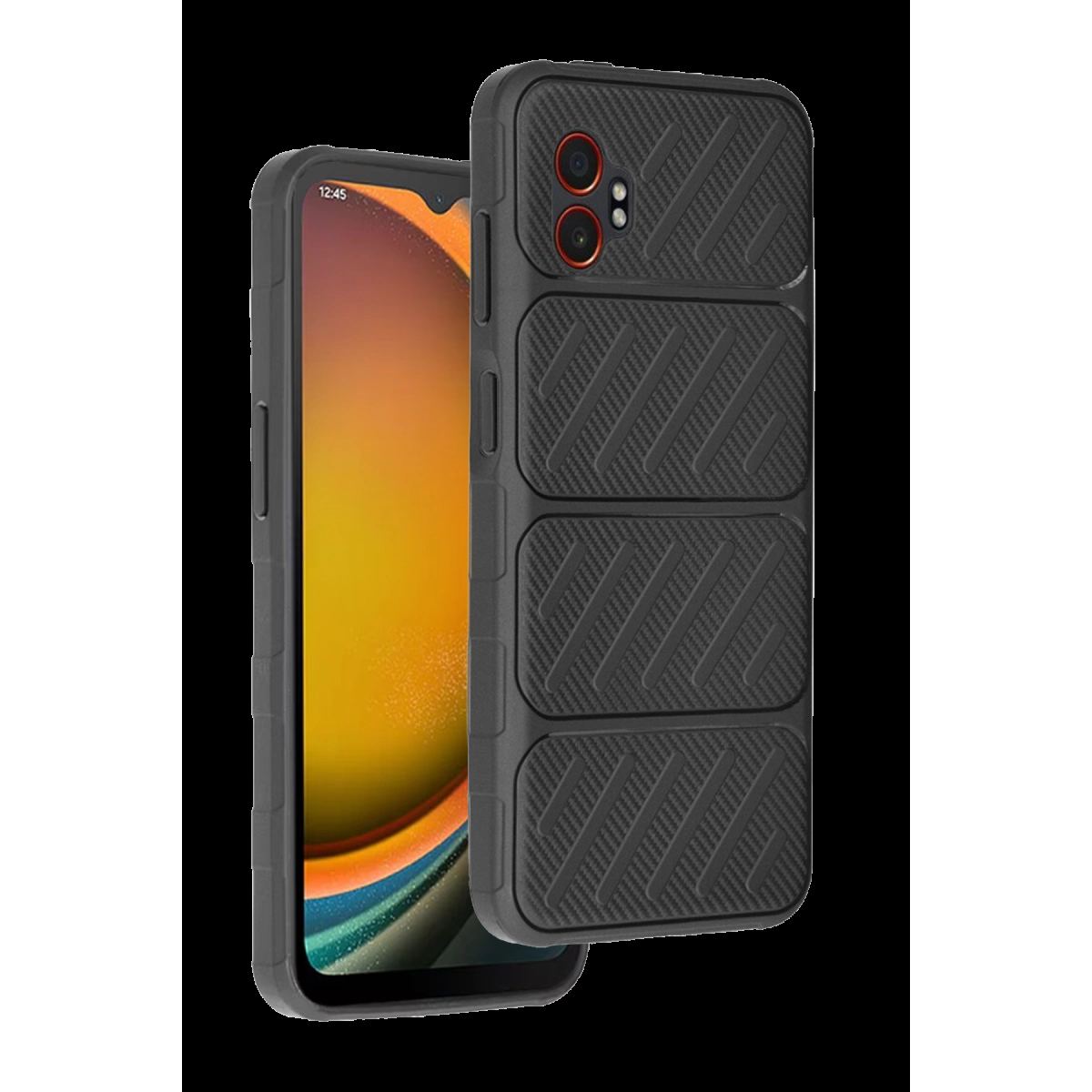 Newface Samsung Galaxy Xcover 7 Pro Auto Focus Karbon Kapak - Siyah