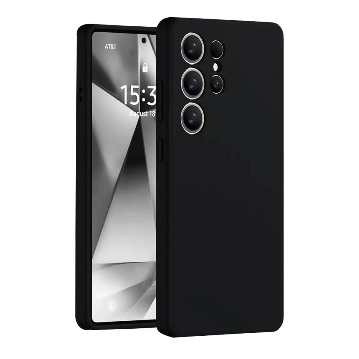 Samsung Galaxy S25 Ultra Kılıf Nano İçi Kadife Silikon - Siyah