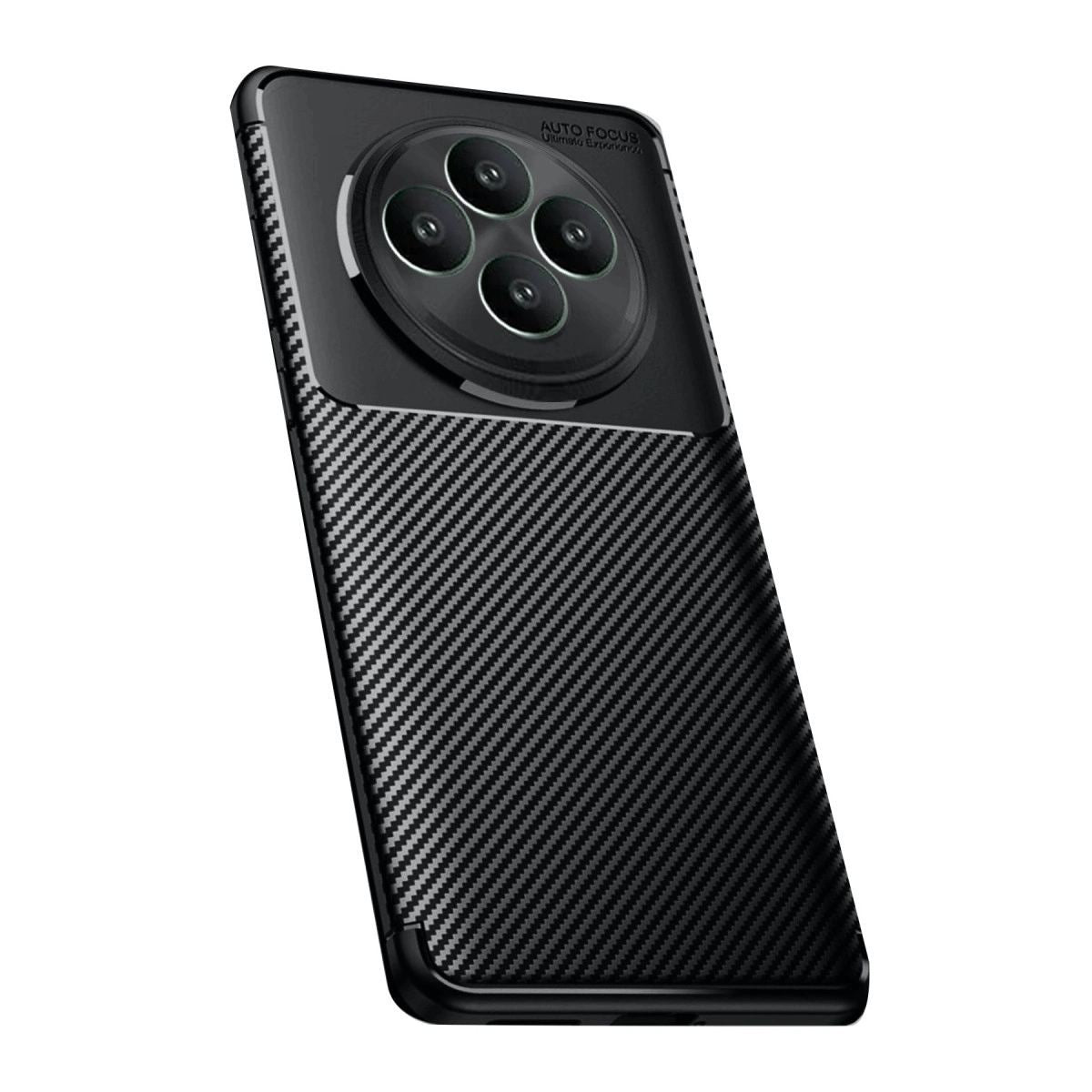 Oppo Reno 11 Fs Kılıf Auto Focus Karbon Kapak - Siyah