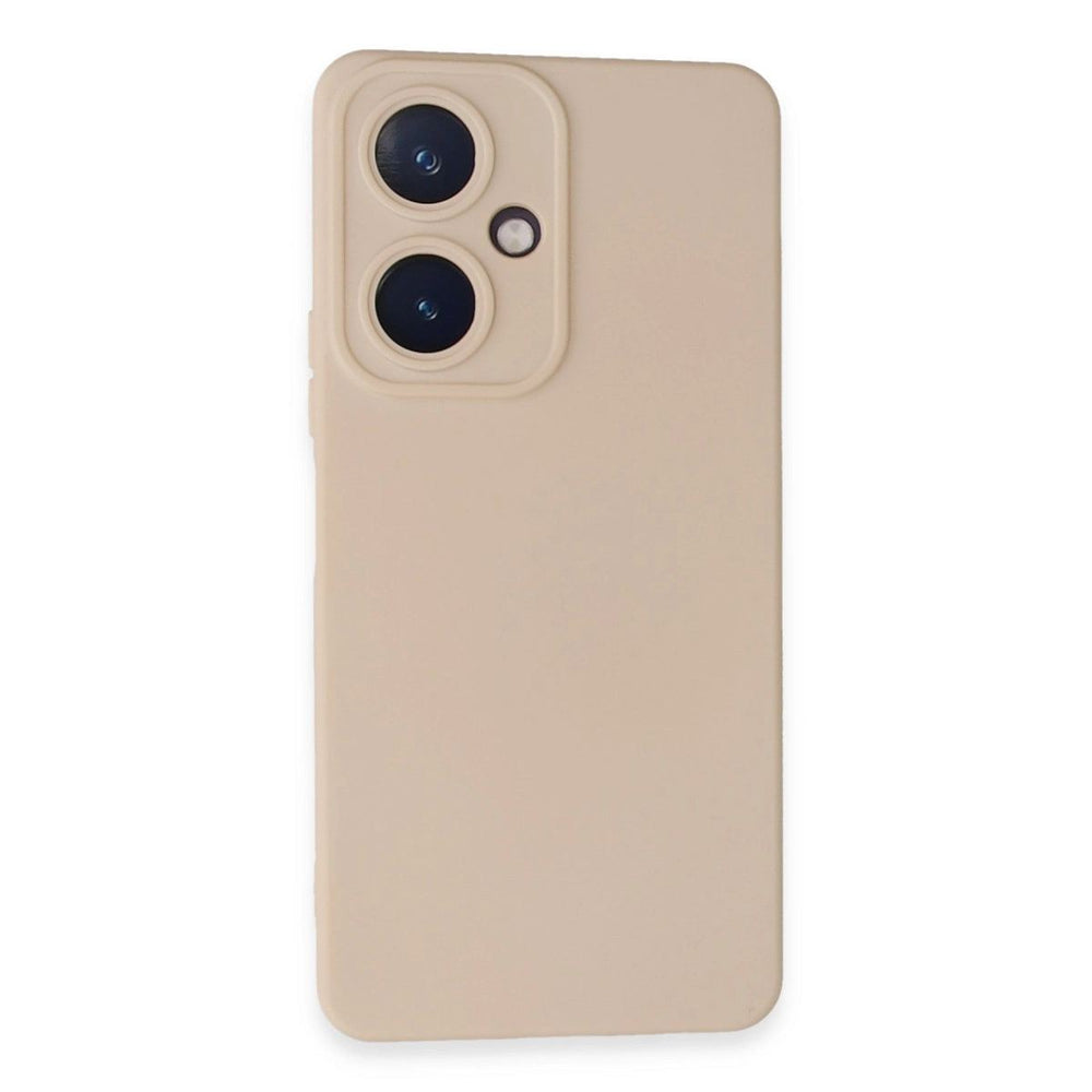Vivo Y27 Kılıf Nano İçi Kadife Silikon - Pudra