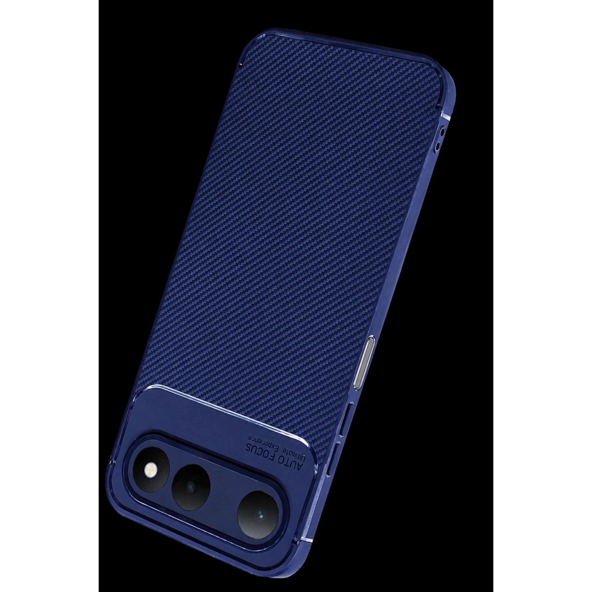 Newface Tecno Spark 50 5g Auto Focus Karbon Kapak - Lacivert