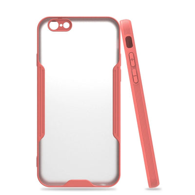 Apple İphone 6 Kılıf Platin Silikon - Pembe
