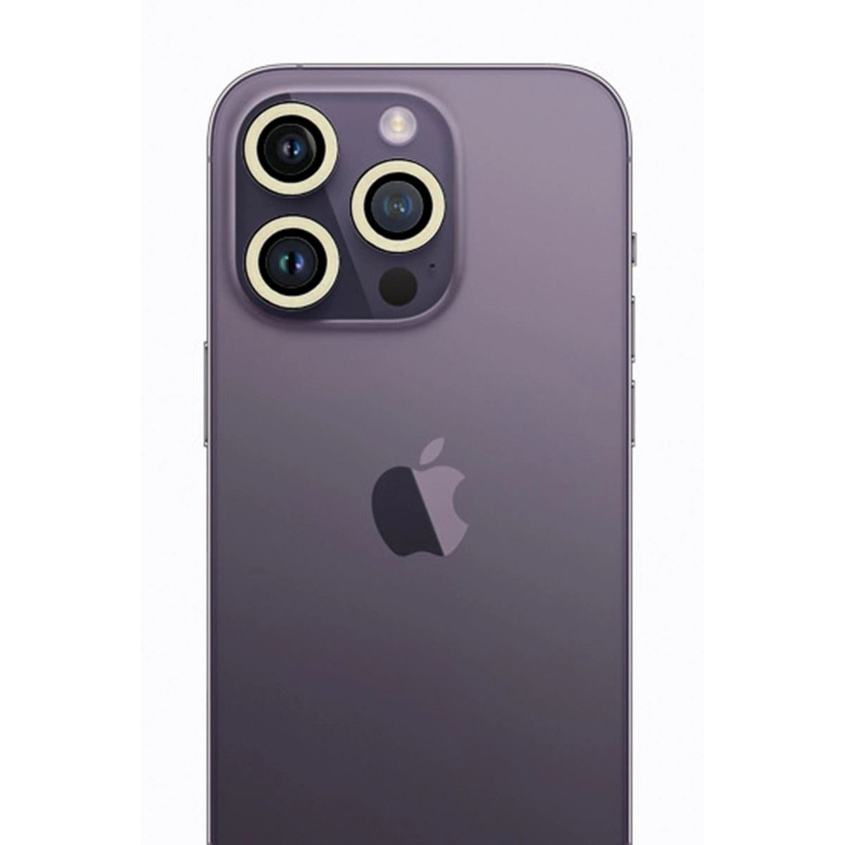 Apple İphone 13 Pro Max Neon Fosforlu Kamera Lens - Beyaz