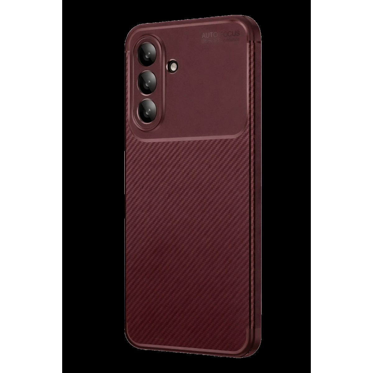 Newface Samsung Galaxy S26 Fe Auto Focus Karbon Kapak - Bordo