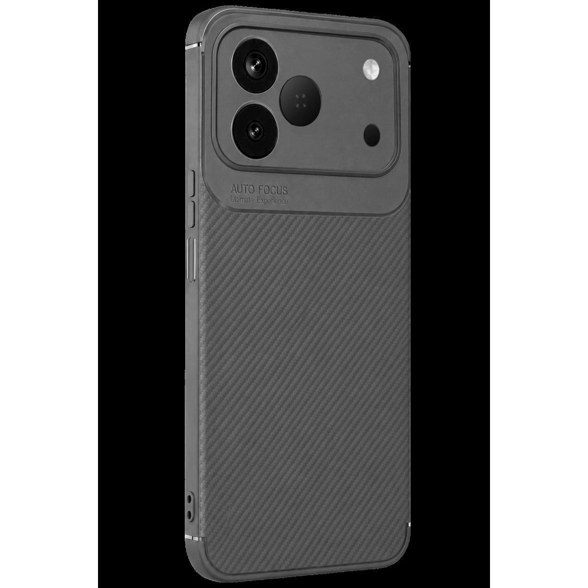 Newface Tecno Spark 50 4g Auto Focus Karbon Kapak - Gri