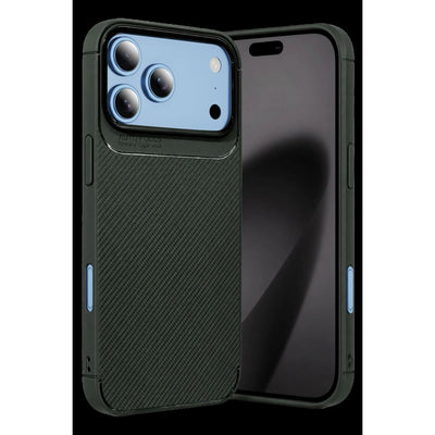 Newface Apple İphone 18 Pro Auto Focus Karbon Kapak - Yeşil