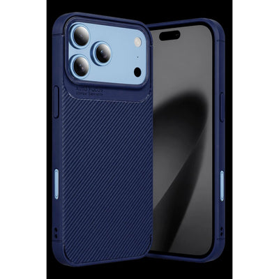 Newface Apple İphone 18 Pro Max Auto Focus Karbon Kapak - Lacivert