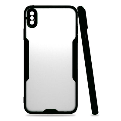 Apple İphone Xs Max Kılıf Platin Silikon - Siyah
