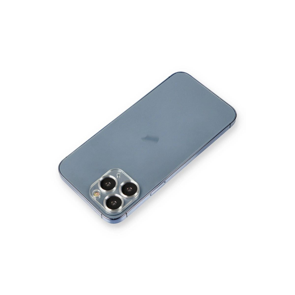 Apple İphone 11 Pro Max Metal Kamera Lens Koruma Cam - Gümüş