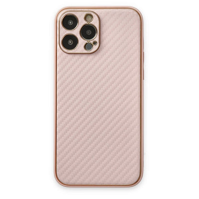 Apple İphone 13 Pro Kılıf Coco Karbon Silikon - Pembe