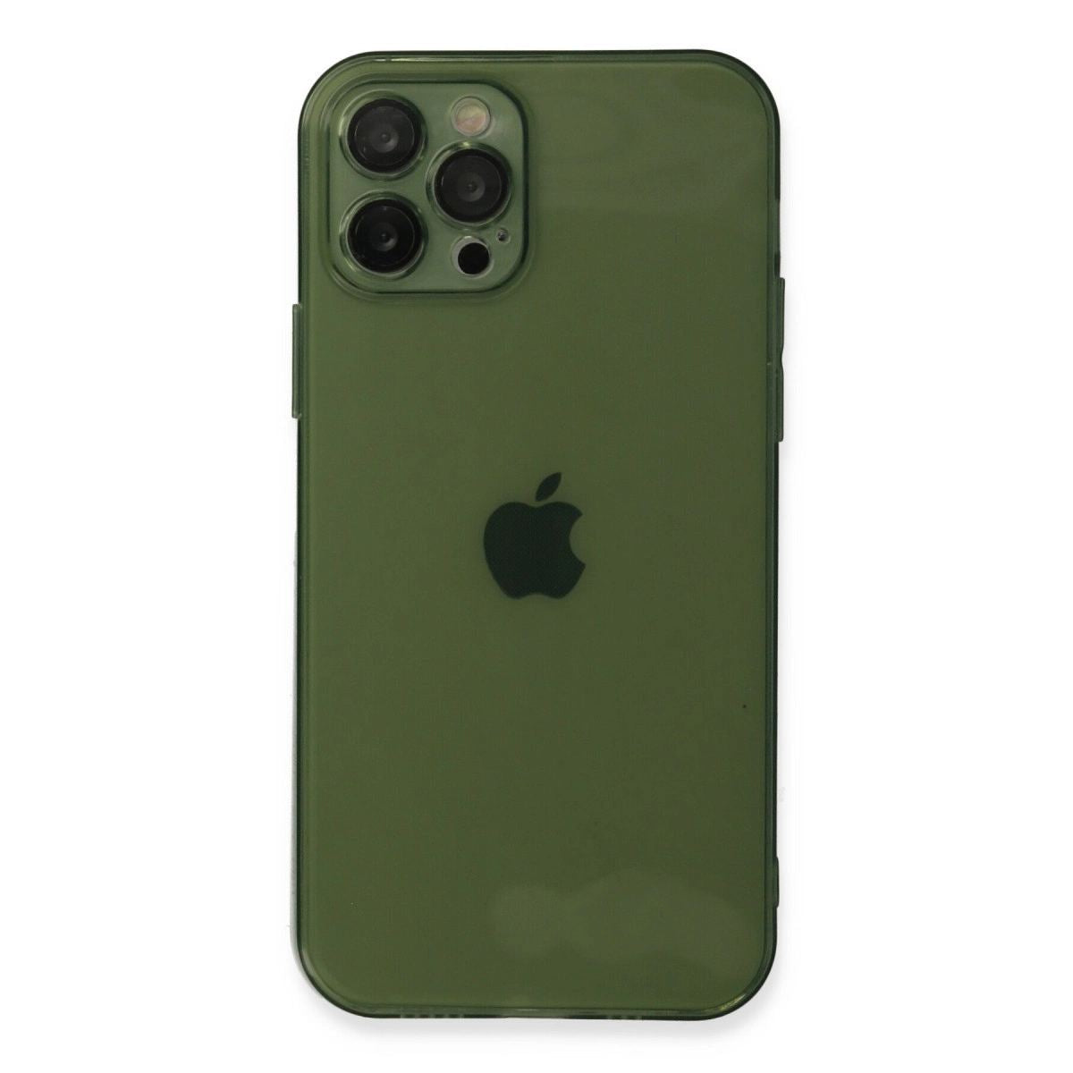 Apple İphone 12 Pro Kılıf Fly Lens Silikon - Yeşil
