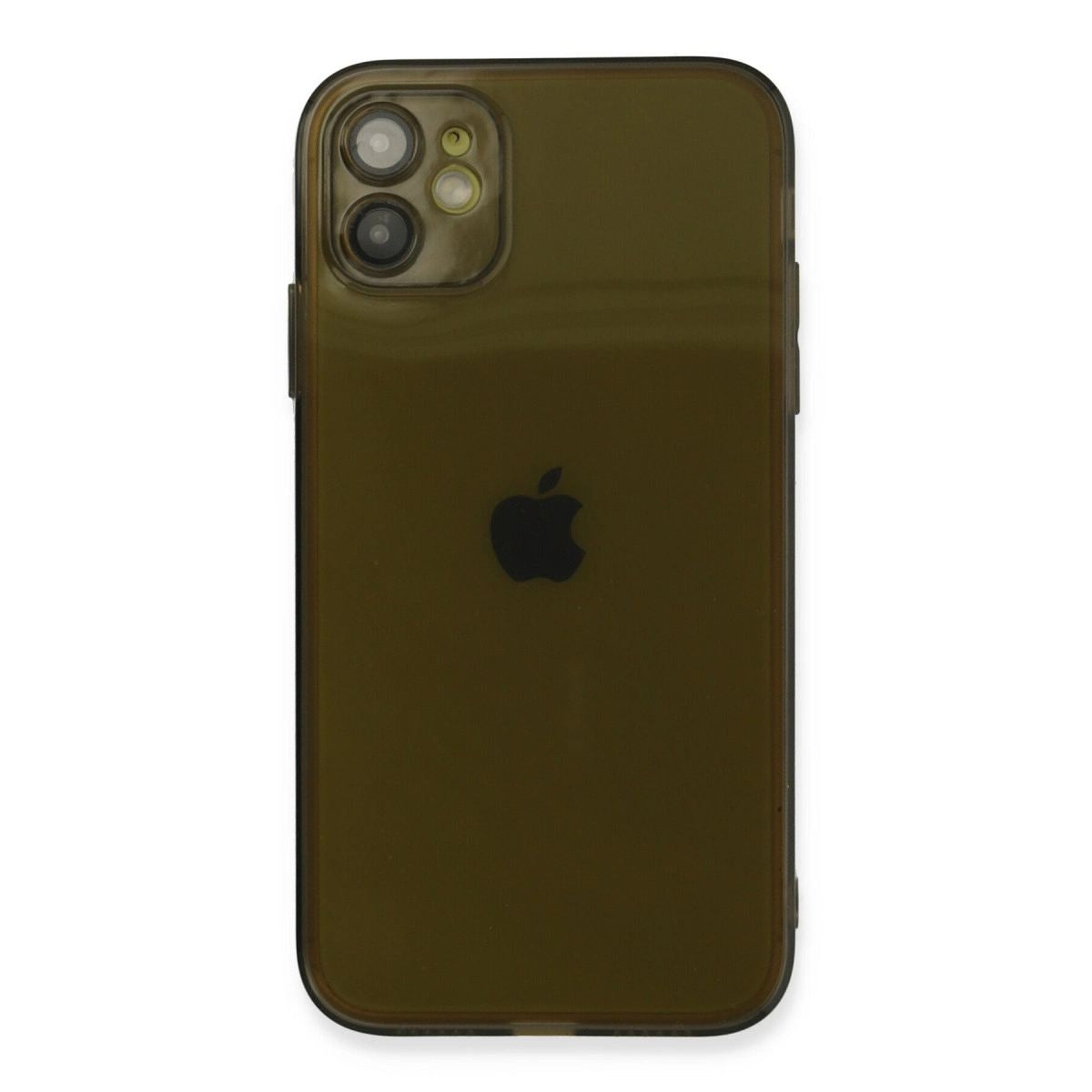 Apple İphone 12 Kılıf Fly Lens Silikon - Siyah