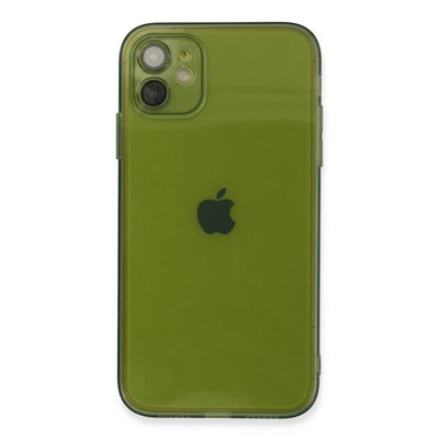 Apple İphone 12 Kılıf Fly Lens Silikon - Yeşil