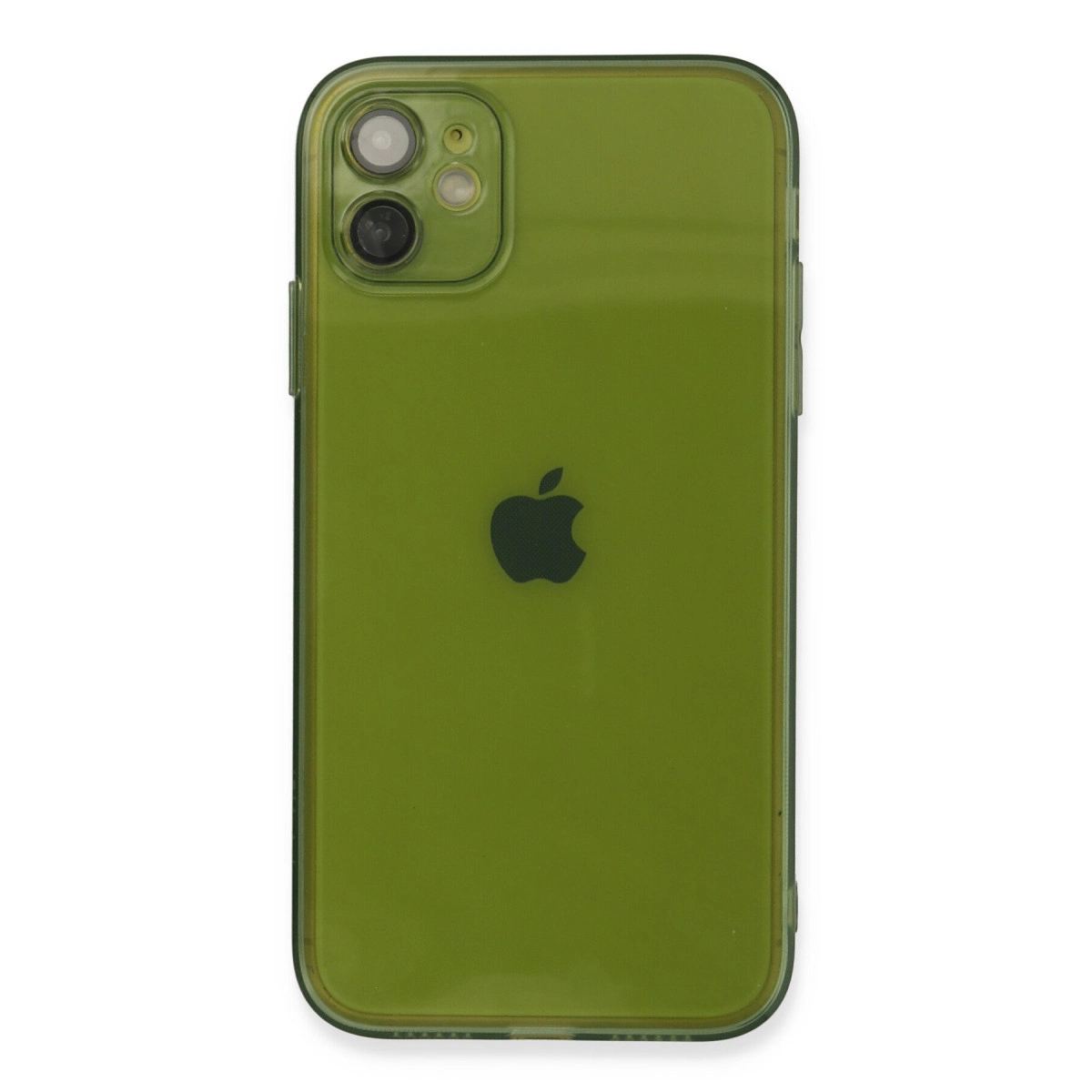 Apple İphone 12 Kılıf Fly Lens Silikon - Yeşil