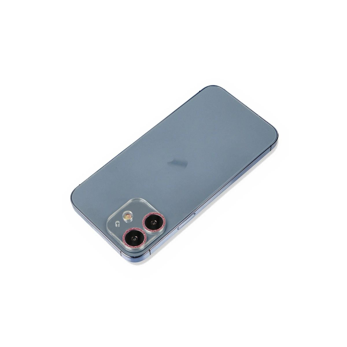 Apple İphone 12 Shine Kamera Lens Koruma Cam - Pembe