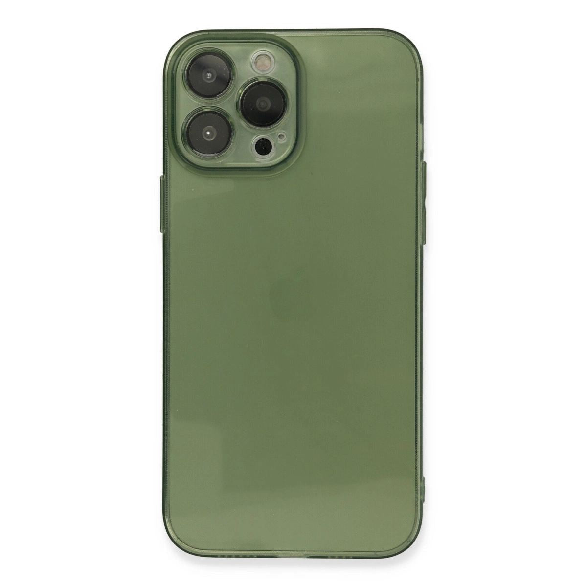 Apple İphone 13 Pro Kılıf Fly Lens Silikon - Yeşil