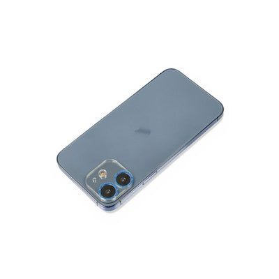 Apple İphone 12 Mini Shine Kamera Lens Koruma Cam - Mavi