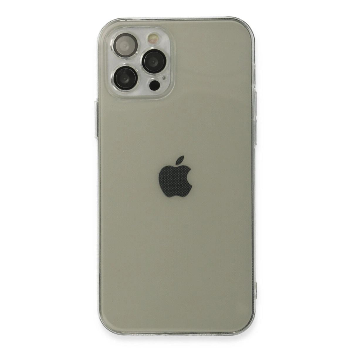 Apple İphone 12 Pro Max Kılıf Fly Lens Silikon - Şeffaf
