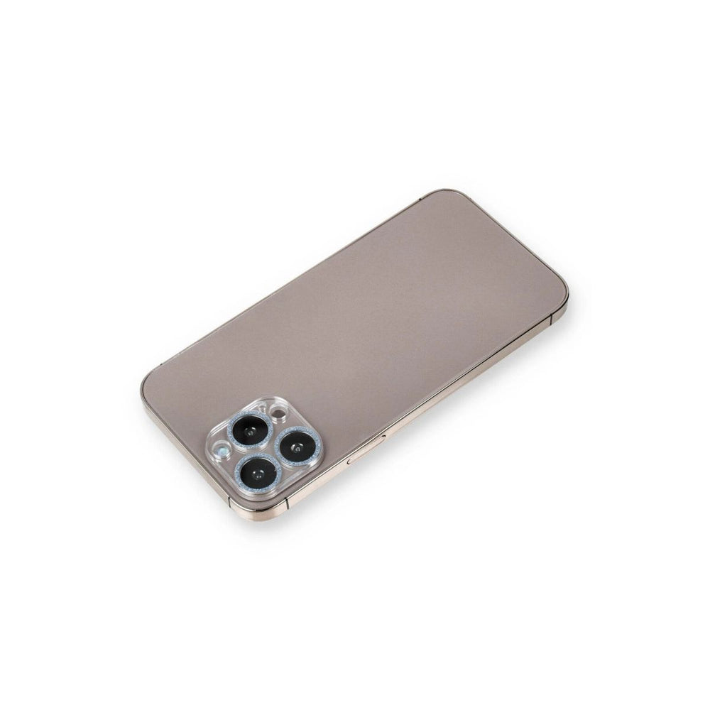 Apple İphone 12 Pro Max Shine Kamera Lens Koruma Cam - Sierra Blue