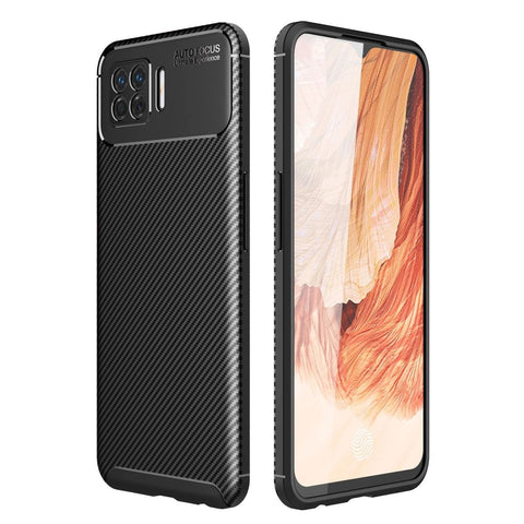 Oppo A73 Kılıf Auto Focus Karbon Kapak