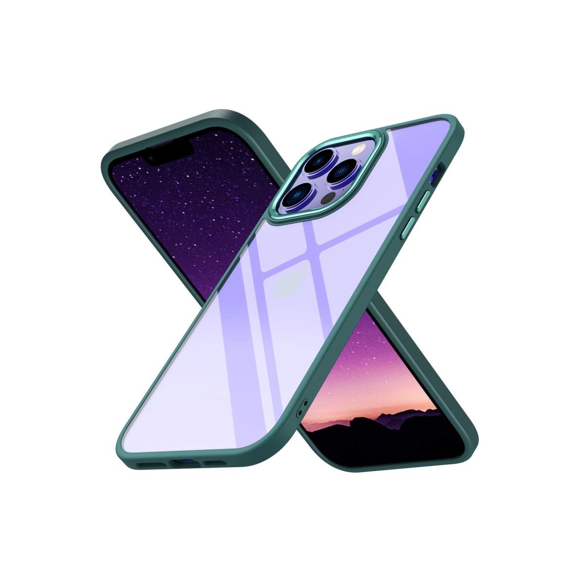 Apple İphone 13 Pro Max Kılıf Power Silikon - Koyu Yeşil