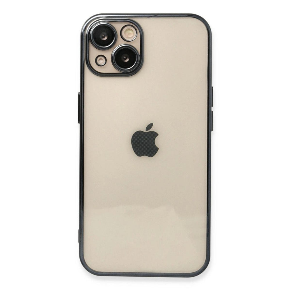 Apple İphone 13 Kılıf Razer Lensli Silikon - Siyah