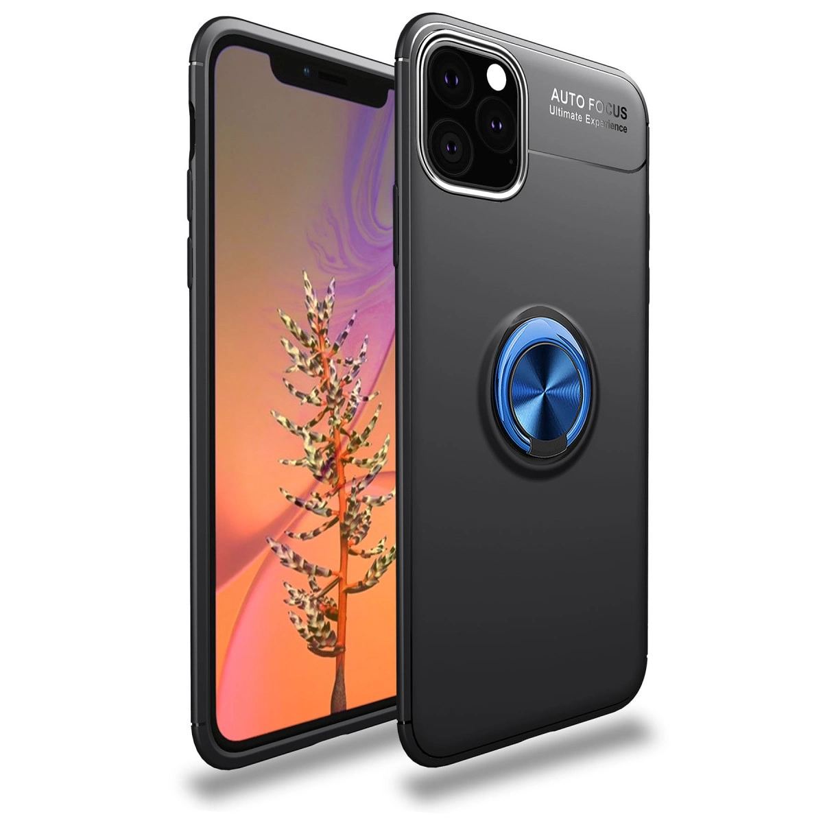 Apple İphone 11 Pro Max Kılıf Range Yüzüklü Silikon - mavi