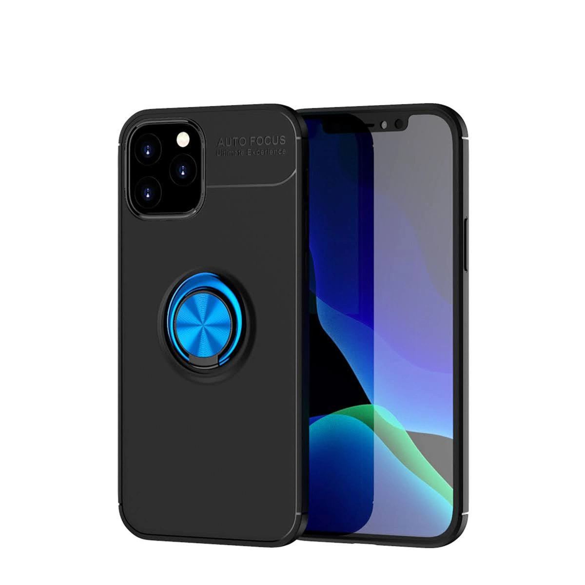 Apple İphone 12 Kılıf Range Yüzüklü Silikon - mavi