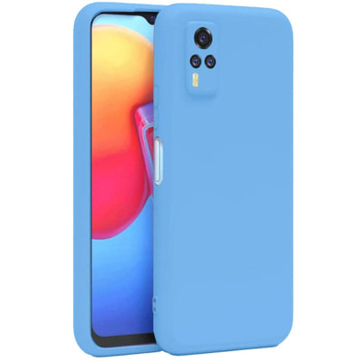 Vivo Y53s Kılıf Nano İçi Kadife Silikon - Mavi