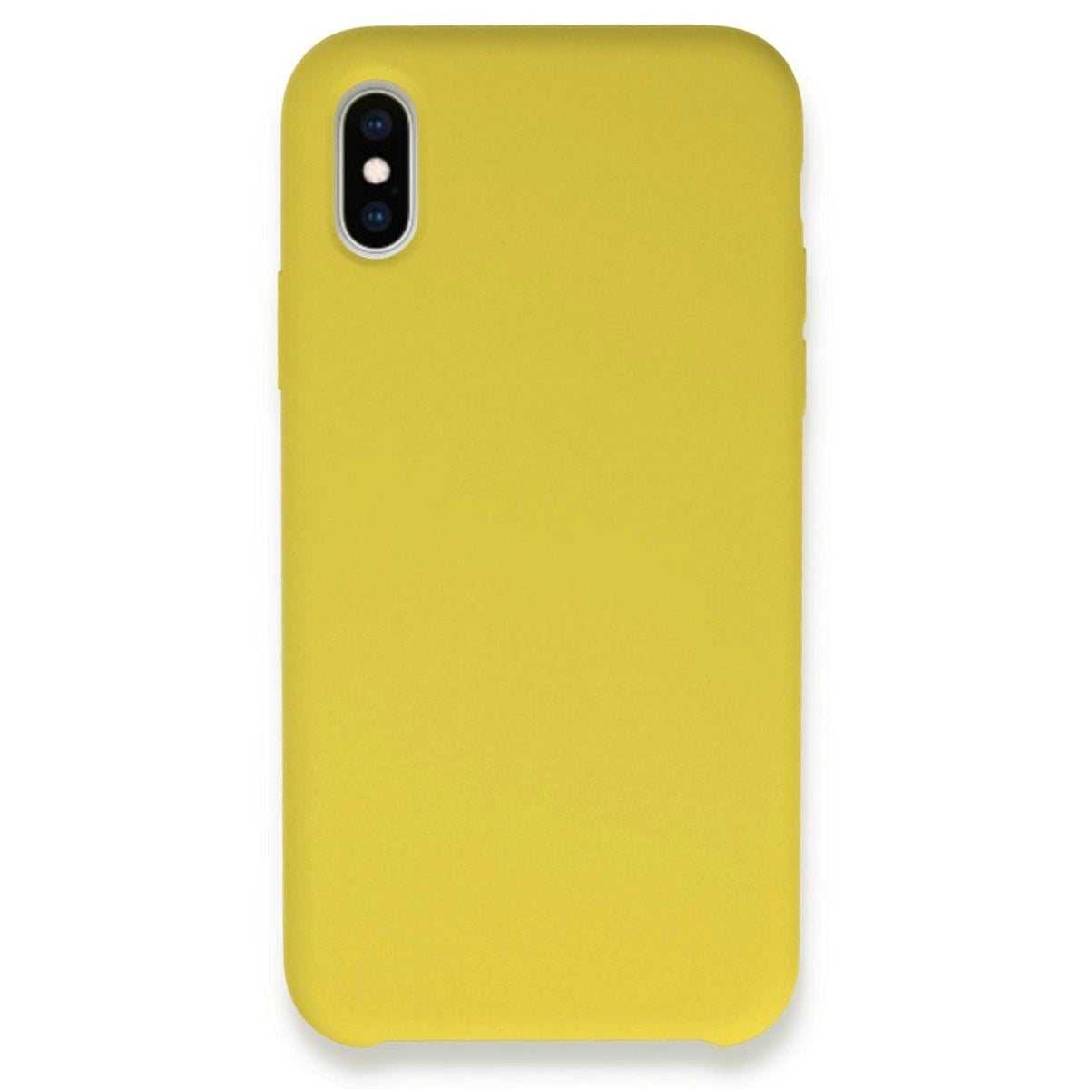 Apple İphone X Kılıf Lansman Legant Silikon - Sarı