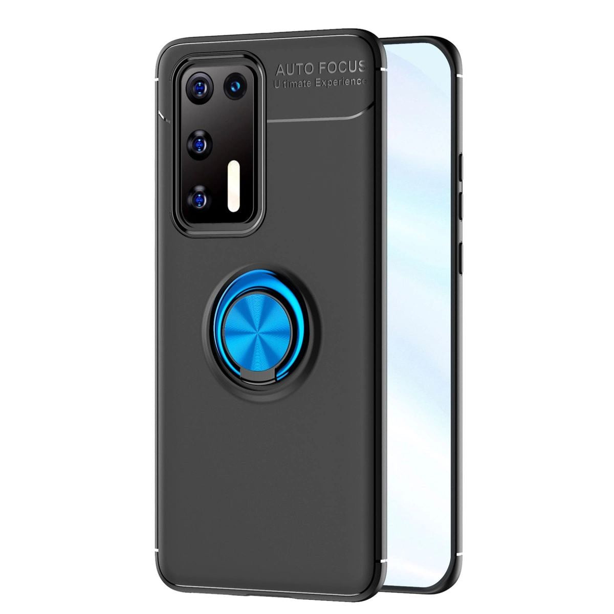 Huawei P40 Kılıf Range Yüzüklü Silikon - mavi