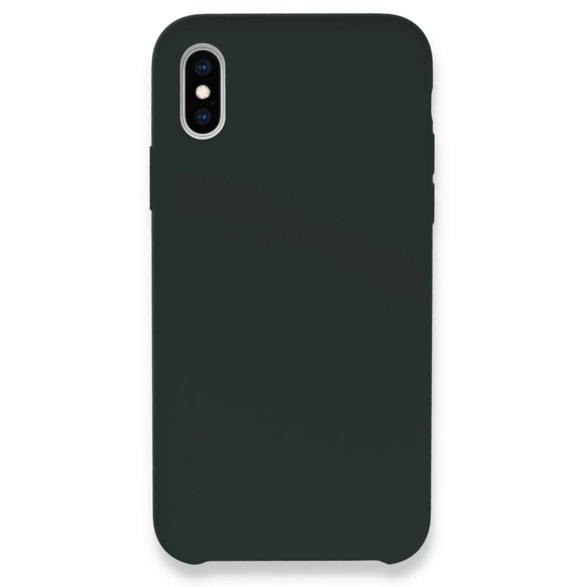 Apple İphone Xs Max Kılıf Lansman Legant Silikon - Koyu Yeşil