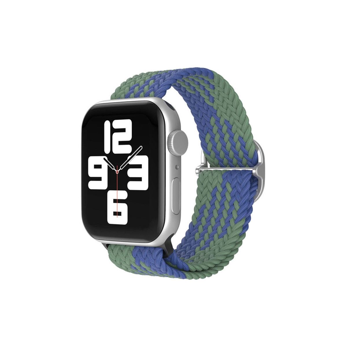 Apple Watch 42mm Kordon - Yeşil-lacivert
