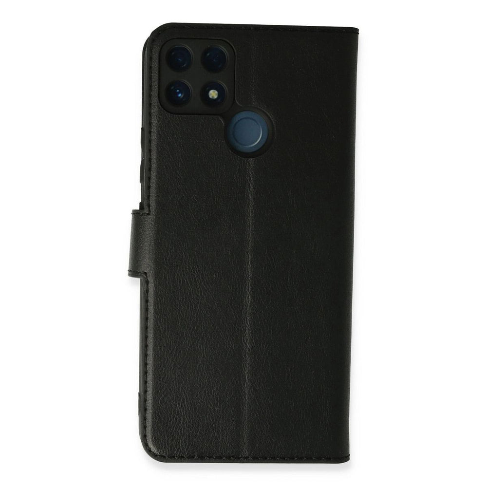Realme C25 Kılıf Trend S Plus Kapaklı Kılıf - Siyah