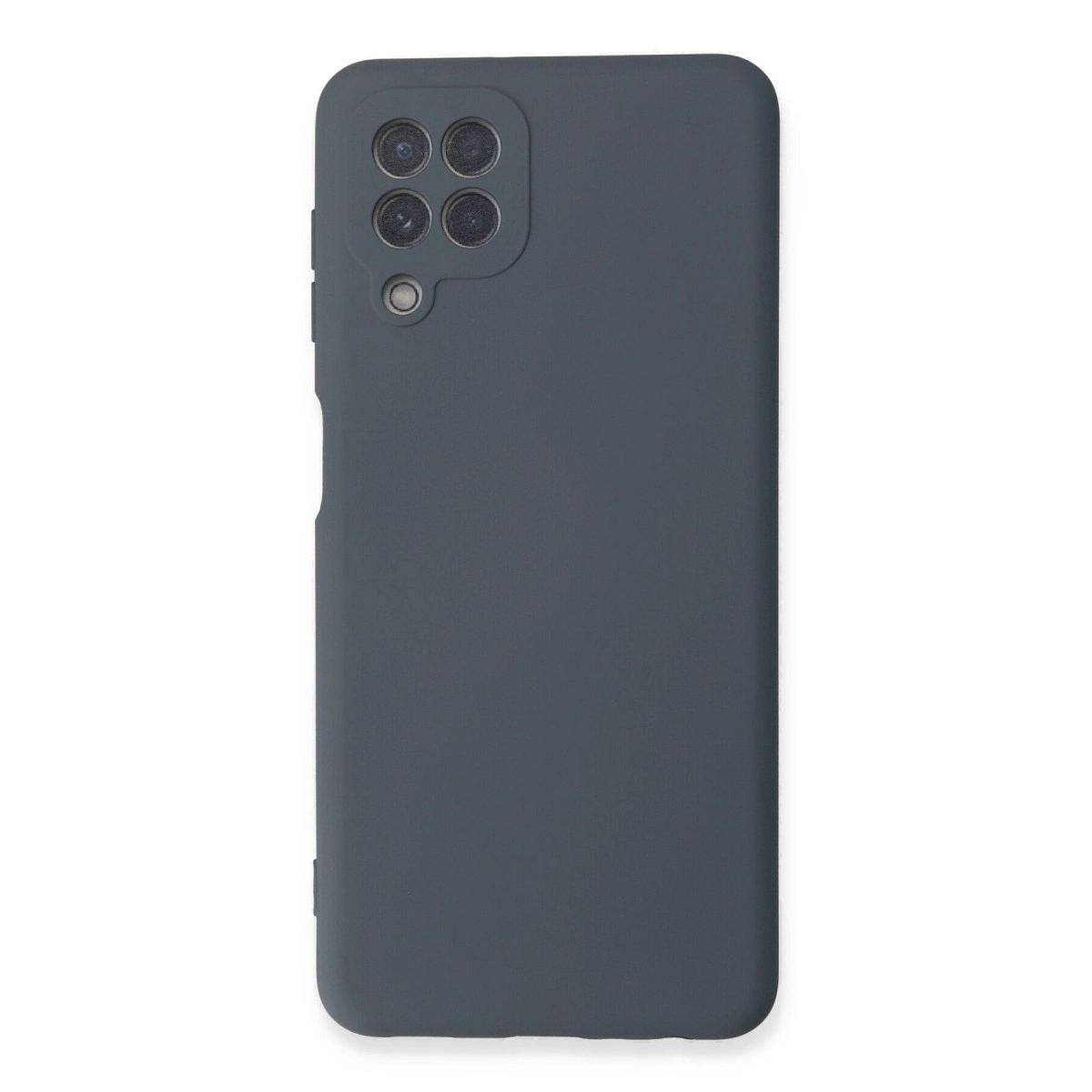 Samsung Galaxy A22 Kılıf Nano İçi Kadife Silikon - Gri