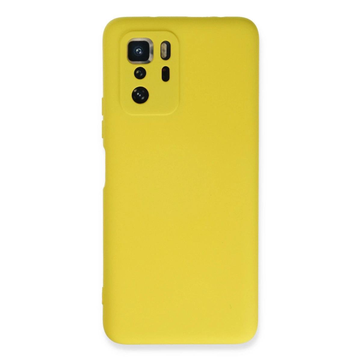 Xiaomi Poco X3 Gt Kılıf Nano İçi Kadife Silikon - Sarı