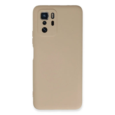 Xiaomi Poco X3 Gt Kılıf Nano İçi Kadife Silikon - Pudra