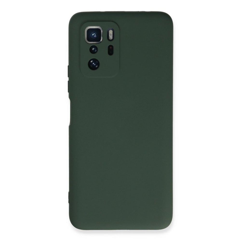 Xiaomi Poco X3 Gt Kılıf Nano İçi Kadife Silikon - Koyu Yeşil