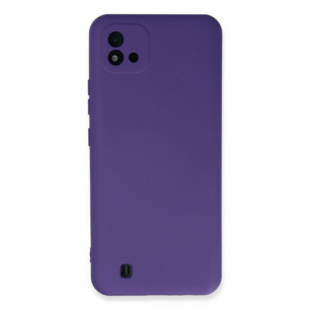 Realme C11 2021 Kılıf Nano İçi Kadife Silikon - Mor