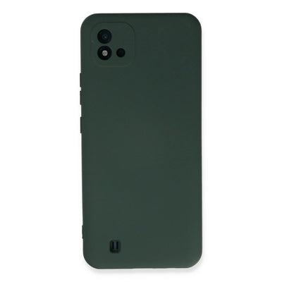 Realme C11 2021 Kılıf Nano İçi Kadife Silikon - Koyu Yeşil