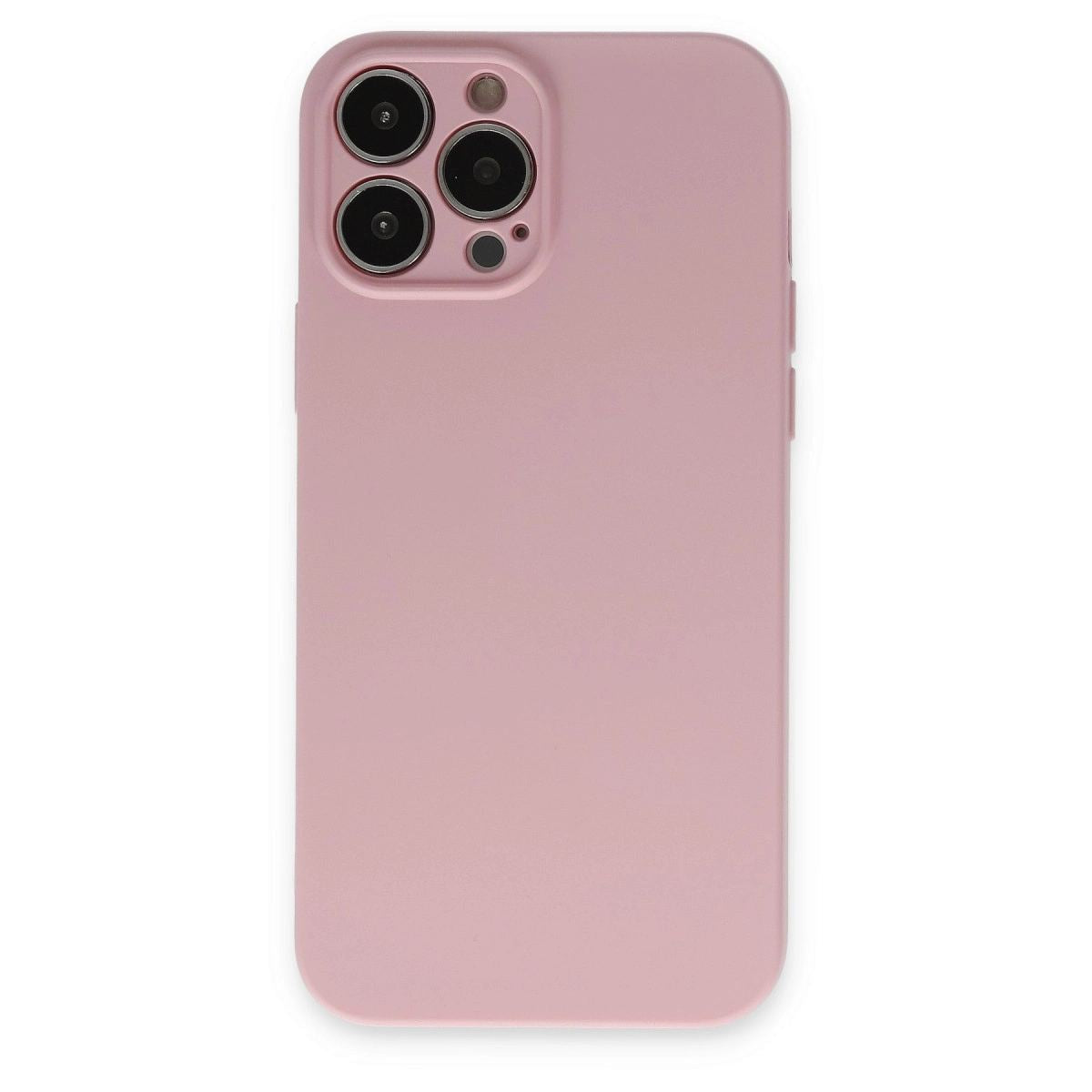 Apple İphone 13 Pro Kılıf Nano İçi Kadife Silikon - Pembe