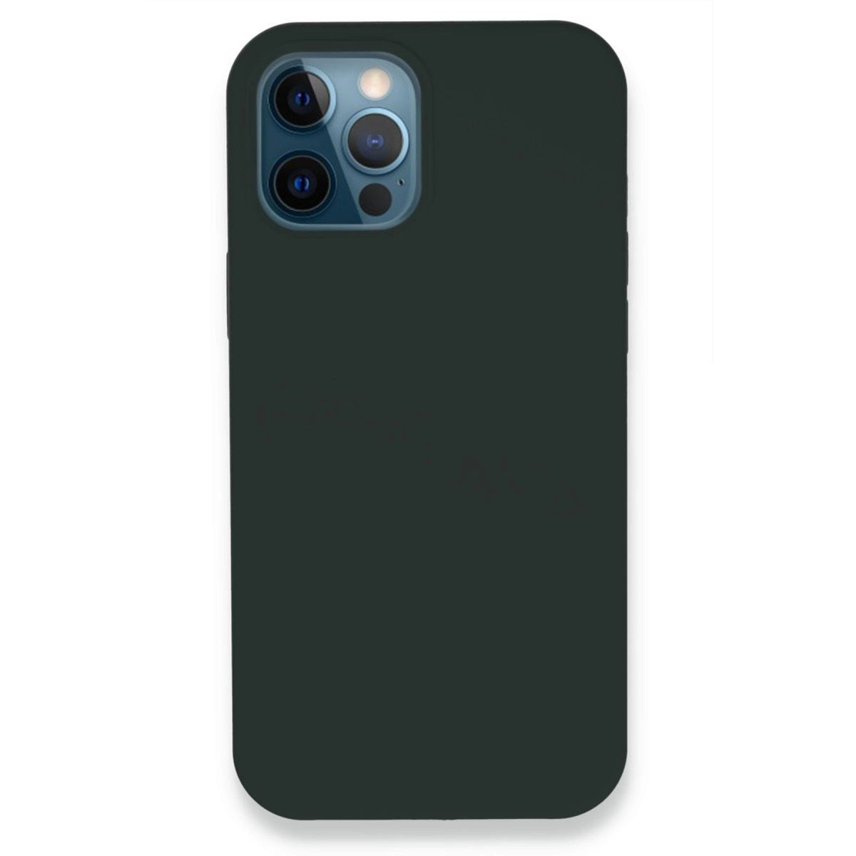 Apple İphone 12 Pro Kılıf Lansman Legant Silikon - Koyu Yeşil